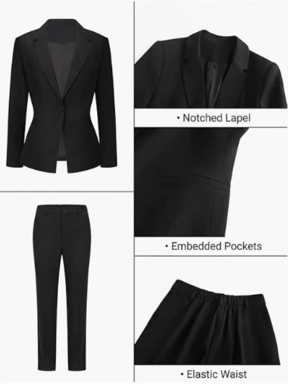 NWT Women's 2 Piece Suit Size Medium - Picture 2 of 6